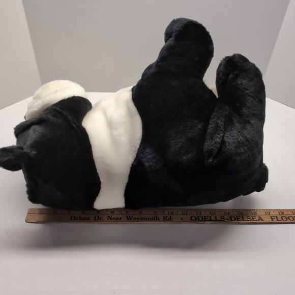 Goffa Bulldog Plush Black White Large Dog - Picture 8 of 9